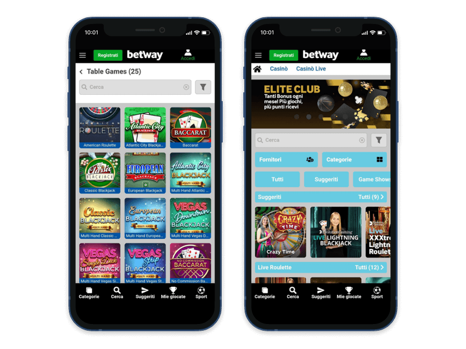 mobile betway casino