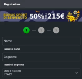 inserimento dati personali su planetwin365