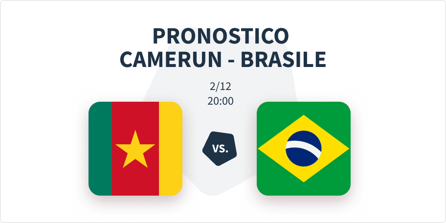 pronostico camerun brasile