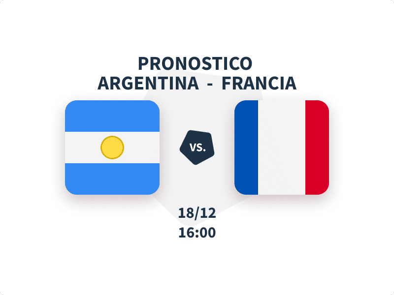 Pronostico Argentina – Francia del 18 dicembre 2022