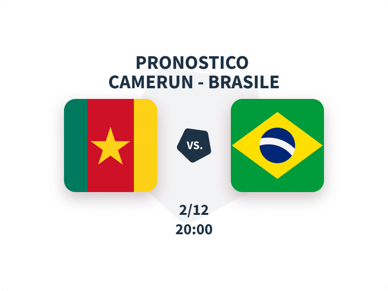 Pronostico Camerun – Brasile del 2 dicembre 2022