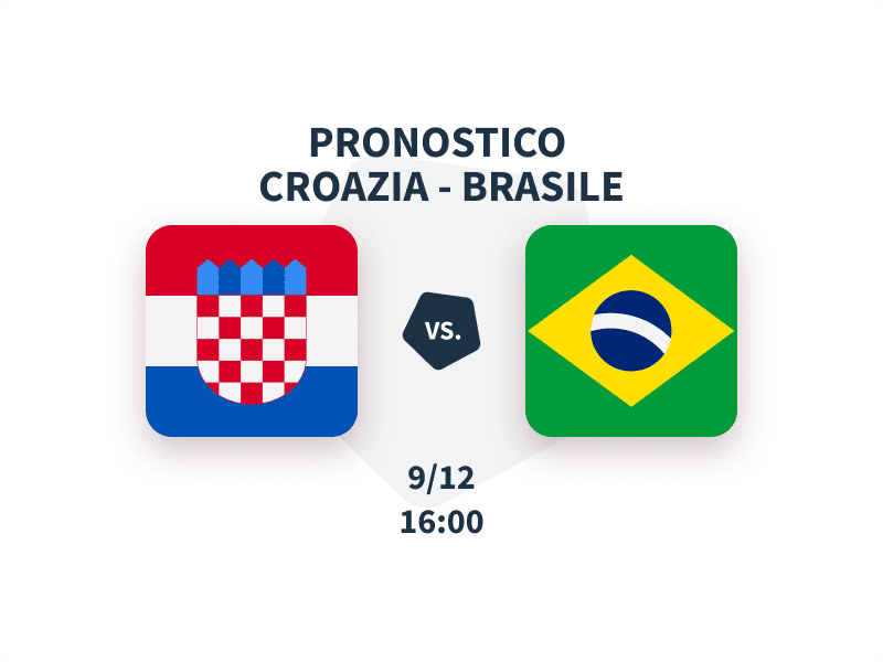 Pronostico Croazia – Brasile del 9 dicembre 2022
