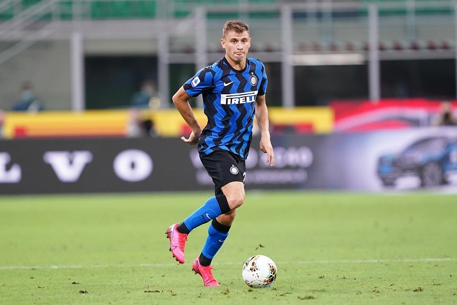 Il centrocampista dell'Inter, Nicolò Barella