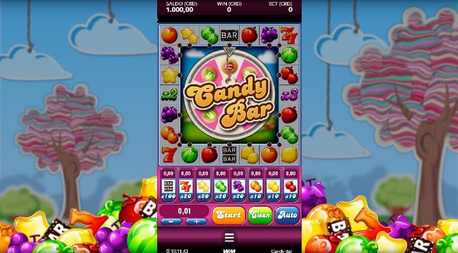 gioco candy bar