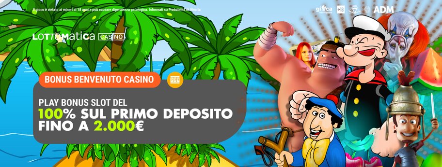 Lottomatica Casino bonus lll Fino a 2.000€ | 2024