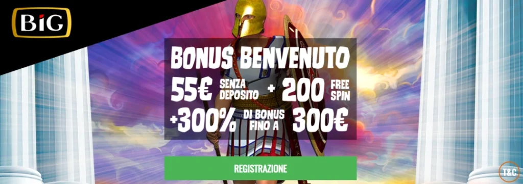 big casino bonus screen