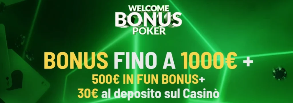 eurobet poker bonus screen