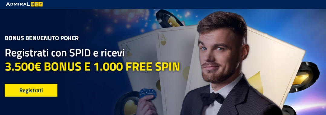 admiralbet poker bonus screen