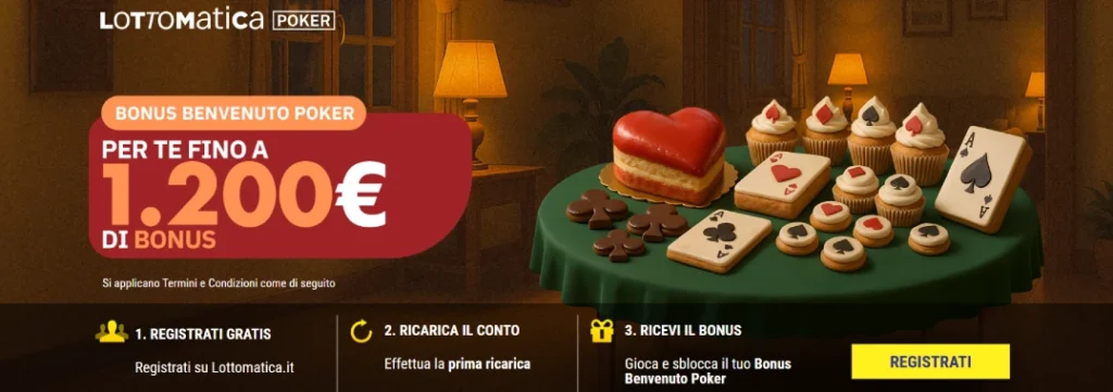 lottomatica poker bonus screen