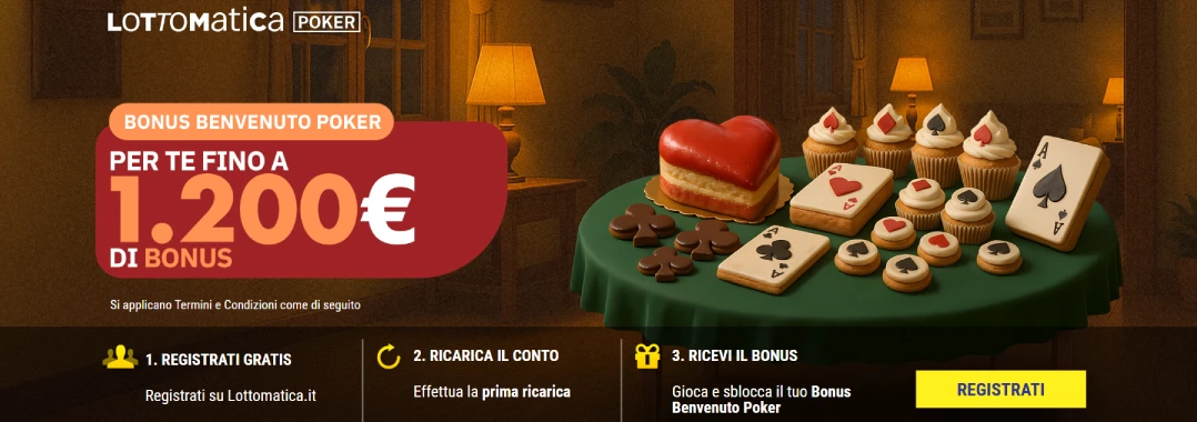 bonus lottomatica poker screen