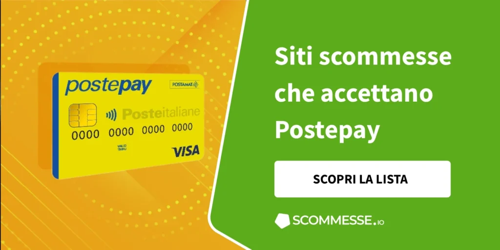 siti scommesse postepay
