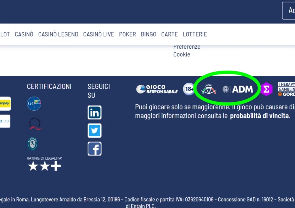 verifica presenza logo adm