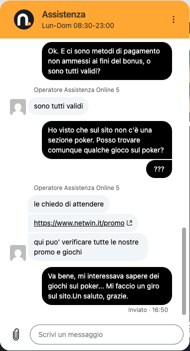 assistenza clienti netwin 2