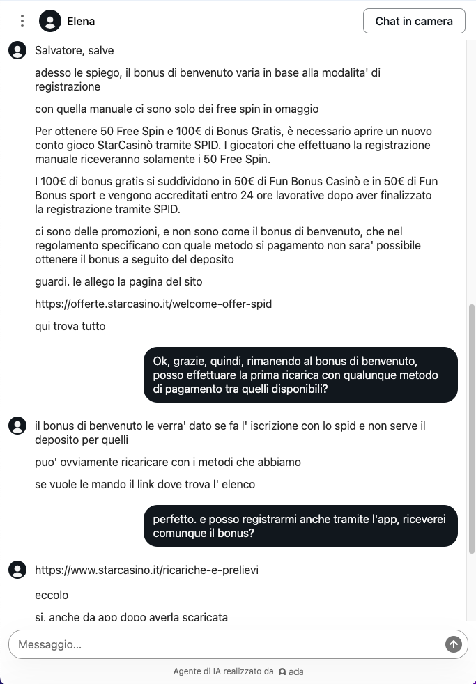 customer care starcasino