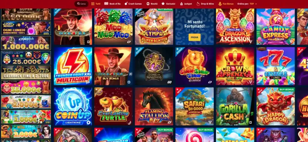 Selezione slot online AdmiralBet
