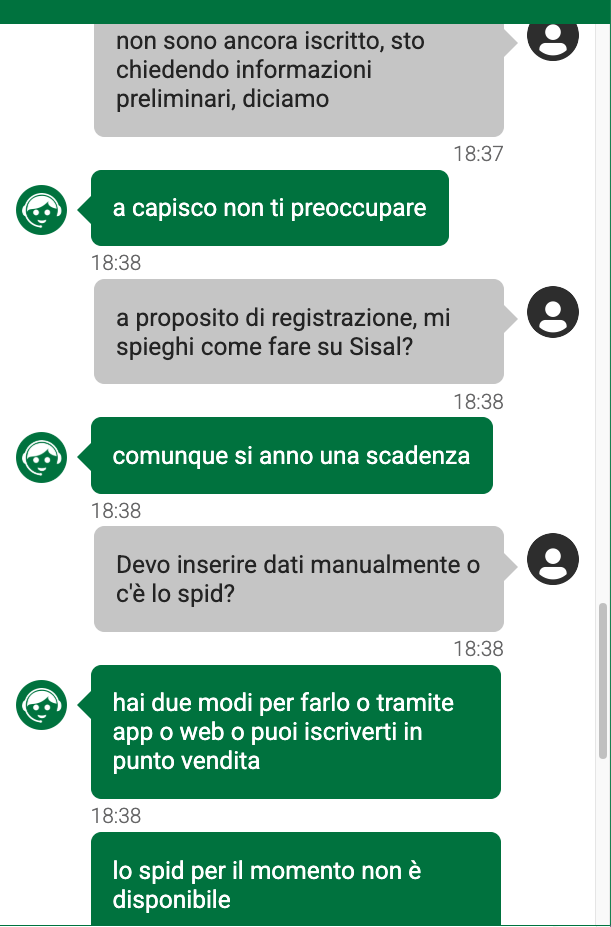 assistenza sisal