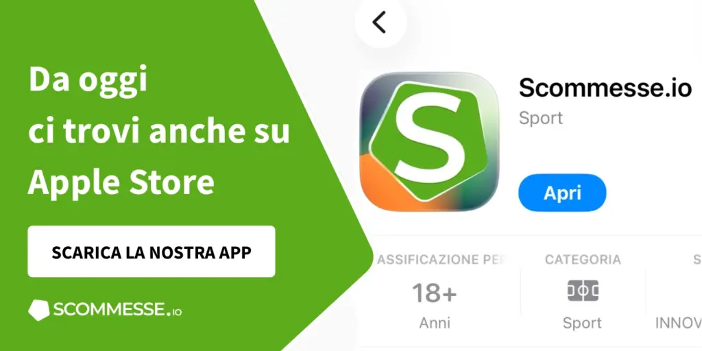 l'app di scommesse.io è disponibile su apple store