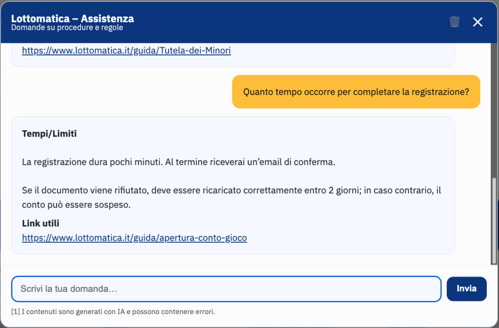 Apertura conto Lottomatica